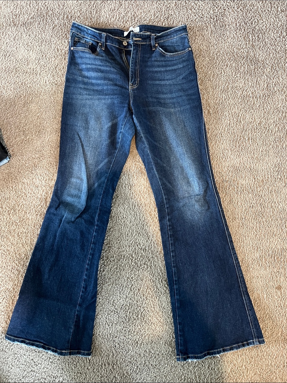 KanCan Dark Blue Flare Jeans - Classic Flared Denim